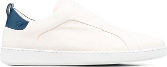 Garda leather low-top slip-on sneakers