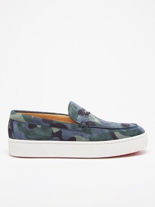 Paqueboat Slip-on Camouflage-suede Trainers