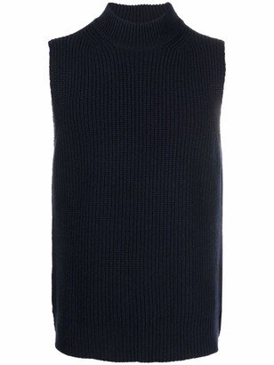 Sleeveless Knit Vest-AA