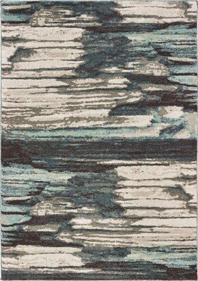 Carson 9675A 3'10 x 5'5 Area Rug - Blue/Ivory