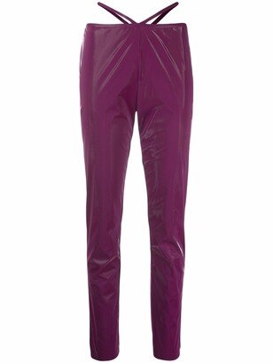 Kalmanovich Skinny Vinyl Trousers