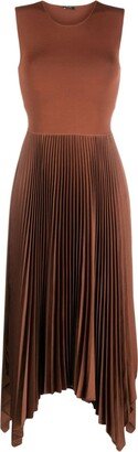 Dera pleated midi dress