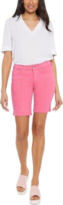 Ella Womens Knit Midi Denim Shorts