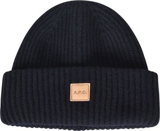 Logo Patch Knitted Beanie-AI