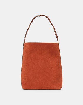 Suede Calfskin Leather 8 Knot Hobo