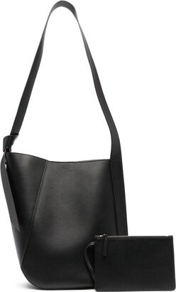 Hobo Tie leather shoulder bag-AA