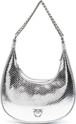 Brioche metallic-effect hobo bag-AA