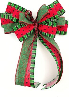Watermelon Bow For Wreath Embellishment Or Accent, Signs Wreaths Lanterns, Decorative Front Door Hanger