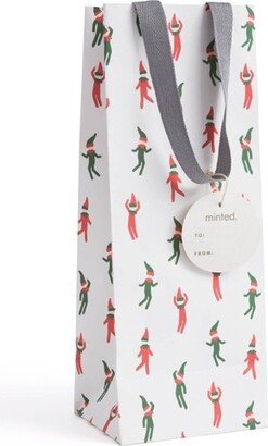 Christmas Elf Wine Gift Bag