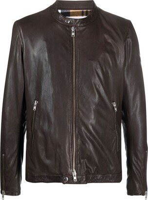 Zip-Up Leather Jackets