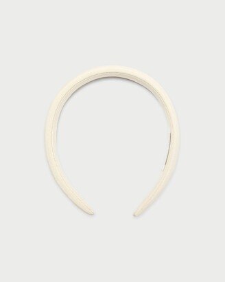 Marina Vanilla Moiré Puffy Headband