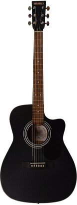 Berkeley Farms Berkeley Elementary BKS Concert Body Cutaway Top Starter Acoustic Guitar