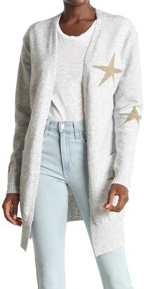 Intarsia Star Print Cardigan