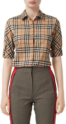 Luka Vintage Check Stretch Cotton Twill Shirt