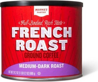 French Roast Medium-Dark Roast Ground Coffee - 24.2oz - Market Pantry™