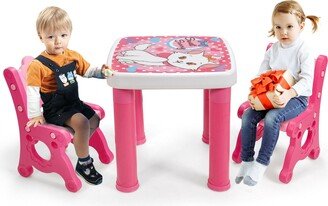 Kids Table & 2 Chairs Set Adjustable Activity Play Desk - See Details