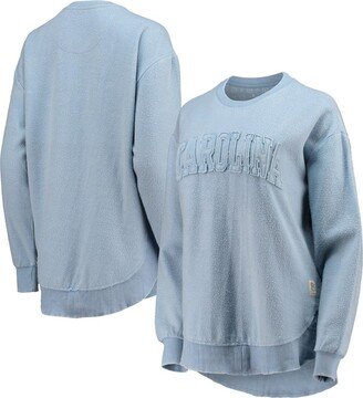 Women's Pressbox Carolina Blue North Carolina Tar Heels Ponchoville Pullover Sweatshirt