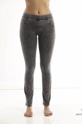 French Kyss Pull-On Jeggings In Denim