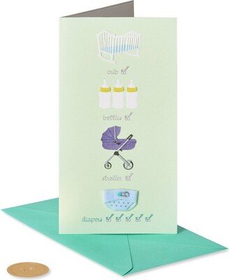 BABY Checklist Card - PAPYRUS