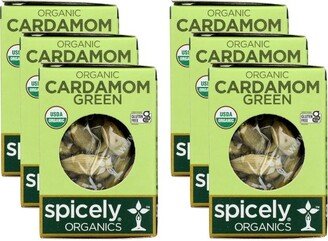 Spicely Organics - Organic Cardamom Pods - Green - Case of 6/.2 oz