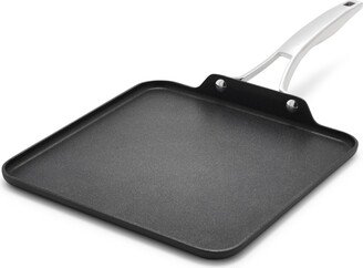 Premier Hard-Anodized Nonstick 11 Square Griddle Pan - Black, Stainless Steel