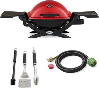 Q 1200 Liquid Propane Gas Grill Red Classic