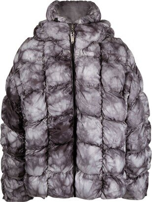 Graphic-Print Padded Jacket