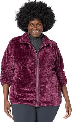 Plus Size Fire Side II Sherpa Full Zip (Marionberry) Women's Coat