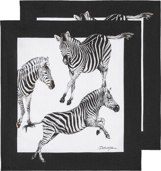 Zebra-Print Napkin Set