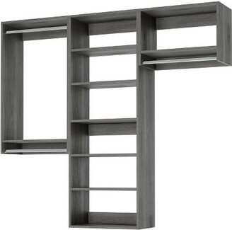 Modular Closets Total Closet Kit - Grey, 87