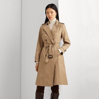 Ralph Lauren Double-Breasted Cotton-Blend Trench Coat