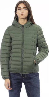 Green Nylon Jackets & Women's Coat