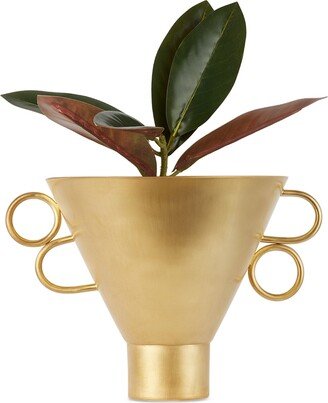 Natalia Criado Gold Sculptural Vase