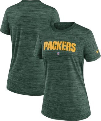 Women's Green Green Bay Packers Sideline Velocity Performance T-shirt