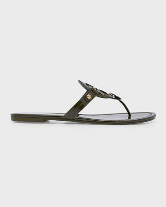 Miller Patent Logo Thong Sandals