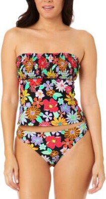 Salt + Cove Salt Cove Juniors Floral Print Smocked Tankini Top Bottoms