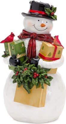 Snowman w/Packages - 6.25L x 6.5W x 12.25H