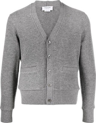 Waffle-Knit Cashmere Cardigan