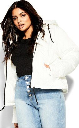 CITI CHIC | Women's Plus Size Streetwise Puffer Jacket - - 12 Plus