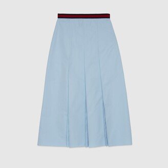 Heavy cotton poplin skirt