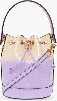 ‘T Monogram Mini’ Bucket Bag - Purple