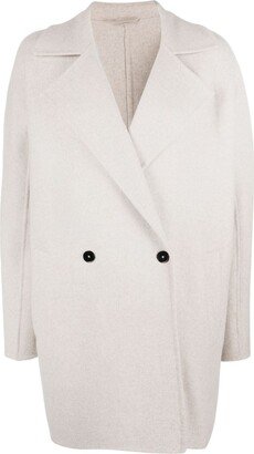 Double-Breasted Wool Coat-BJ