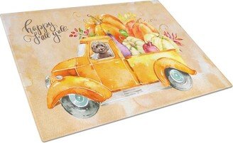 CK2658LCB Fall Harvest Brown Cockapoo Glass Cutting Board