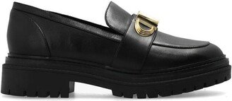 Logo Plaque Slip-On Loafers-AB