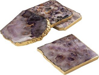 Gauri Kohli Dazzle Amethyst Coasters, Set Of 4-AA