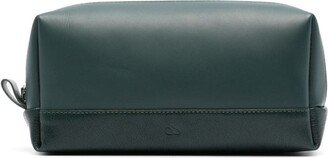 Zip-Up Leather Makeup Bag