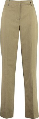 Pt01 Pantaloni Torino Ambra Cotton-Linen Trousers