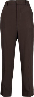 Cropped Straight-Leg Trousers-AC