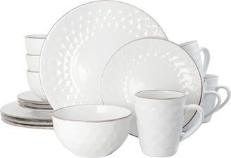 3-Tier Medici Pearl 16Pc Dinnerware Set