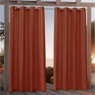 Nicole Miller Canvas Indoor/Outdoor Grommet Top 54 X 96 Curtain Panel Pair